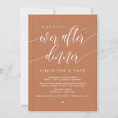 Happily Ever After Elopement Dinner, Koperroest Kaart (Voorkant)