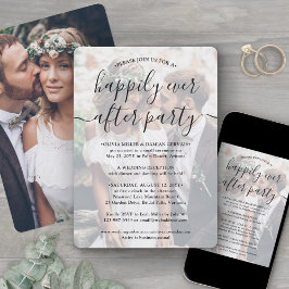 Happily Ever After Feest 2 Foto Overlay Trouwen Kaart