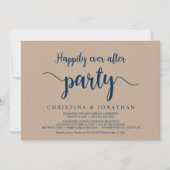 Happily Ever After-feest, Brown Kraft Elopement In Kaart (Voorkant)