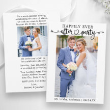 Happily Ever After Feest Calligrafie Hart 2 Foto