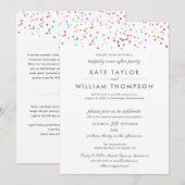 Happily Ever After Feest Confetti Huwelijksgelofte Kaart (Voorkant / Achterkant)