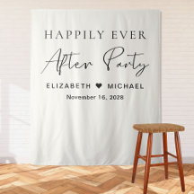 Happily Ever After Feest Crème Trouwreceptie