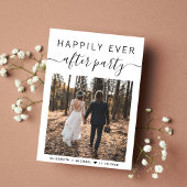 Happily Ever After Feest Foto QR Code Trouwen Aankondiging