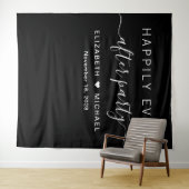 Happily Ever After Feest Fotohokje Zwart Wandkleed (In Situ (horizontaal))