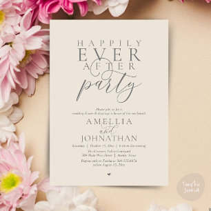 Happily Ever After Feest Huwelijksvlucht Diner Kaart
