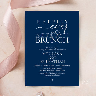 Happily Ever After Feest Huwelijksvlucht Diner Kaart