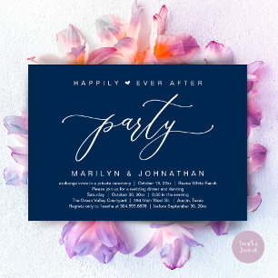 Happily Ever After Feest Huwelijksvlucht Diner Kaart