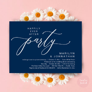 Happily Ever After Feest Huwelijksvlucht Diner Kaart