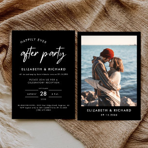 Happily Ever After Feest Minimaal Huwelijksfeest Kaart