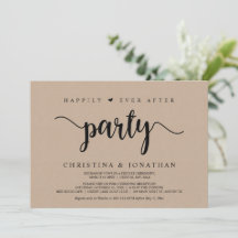 Happily Ever After-feest, Modern Kraft, Elopement