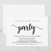 Happily Ever After-feest, Modern Rustic, Elopement Kaart (Voorkant / Achterkant)