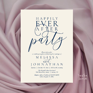 Happily Ever After Feest, Moderne Klasse Trouw Kaart