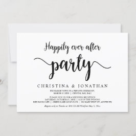 Happily Ever After-feest, Moderne Rustieke Elopeme Kaart