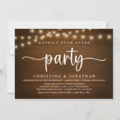 Happily Ever After-feest, Rustic Huwelijk Kaart (Voorkant)