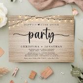 Happily Ever After-feest,  String Lights-huwelijk Kaart