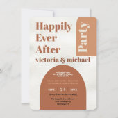 Happily Ever After Feest Uitnodiging na de Bruilof (Voorkant)