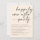 Happily Ever After Feest Uitnodiging Ontvangst Par (Voorkant)