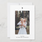 Happily Ever After Feestje Na Ontvangst Alleen Fot Kaart (Achterkant)