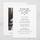 Happily Ever After Feestje Na Ontvangst Alleen Fot Kaart (Voorkant / Achterkant)