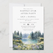 Happily Ever After Forest Lakeside Floral Wedding