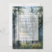 Happily Ever After Forest Lights Wedding Photo Kaart (Voorkant)