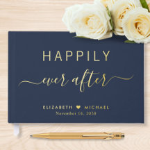 Happily Ever After Foto Navy Blauwe Huwelijk