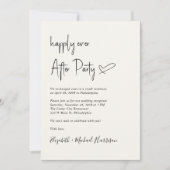 Happily Ever After Foto QR-code bruiloftsreceptie Kaart (Voorkant)