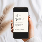 Happily Ever After Foto QR-code bruiloftsreceptie Kaart