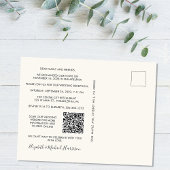 Happily Ever After Foto QR-code Trouwreceptie Aankondigingskaart