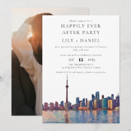 Happily Ever After-foto Toronto-huwelijk Kaart