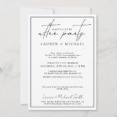 Happily Ever After Foto Zwart & Wit Trouwdag Aankondiging (Voorkant)