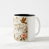 Happily Ever After | Gefeliciteerd met jullie brui Tweekleurige Koffiemok (Voorkant rechts)