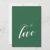 Happily Ever After Hearts Script Groene Ontvangstk Kaart (Achterkant)