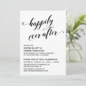 Happily Ever After Hearts Script Ontvangst Alleen Kaart (Staand voorkant)
