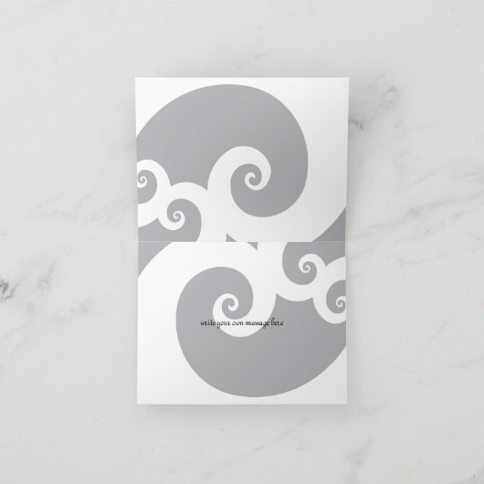 Happily Ever After Hibiscus Trouwkaart Bedankkaart (Binnen)