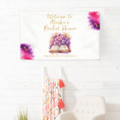 Happily Ever After Hortensia Bruiloft Feestje Spandoek (Insitu)