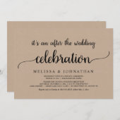 Happily Ever After Huwelijks Elopement Feest Kaart (Voorkant / Achterkant)