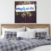 Happily Ever After Huwelijksdecoratie Canvas Afdruk (Insitu (Slaapkamer))