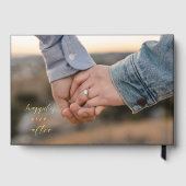 Happily Ever After Huwelijksfoto op maat Gastenboek (Achterkant)