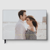 Happily Ever After Huwelijksfoto op maat Gastenboek (Voorkant)