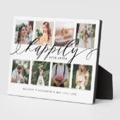 Happily Ever After Jonggehuwden Trouwfoto Collage Fotoplaat (Zijkant)