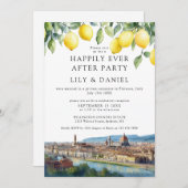 Happily Ever After Lemons Florence Italy Wedding Kaart (Voorkant / Achterkant)
