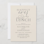 Happily Ever After Lunch Post Wedding Elopement Kaart (Voorkant)