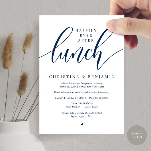 Happily Ever After Lunch, Verloving, Modern Script Kaart