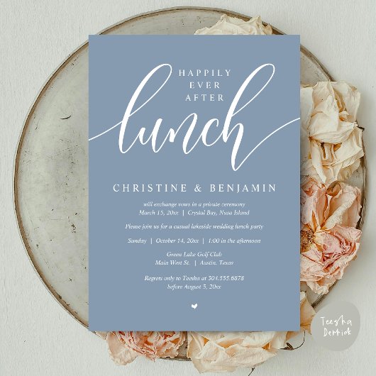 Happily Ever After Lunch, Vlucht, Modern Script Kaart