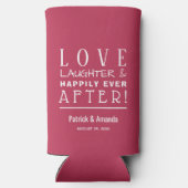 Happily Ever After MAGNETA Bruiloft Seltzer Blikjeskoeler (Achterkant)