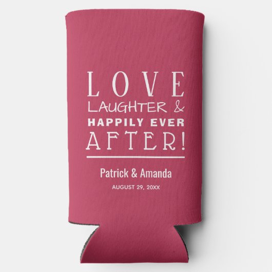 Happily Ever After MAGNETA Bruiloft Seltzer Blikjeskoeler (Achterkant)