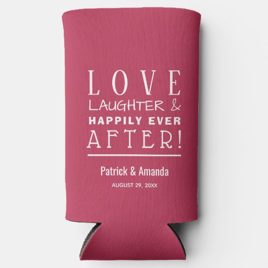 Happily Ever After MAGNETA Bruiloft Seltzer Blikjeskoeler (Voorkant)