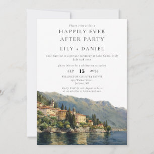 Happily Ever After Meer van Como Italië Trouwen Kaart