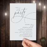 Happily Ever After Modern Elegant Wedding Dinner Kaart<br><div class="desc">Celebrate your love story with this elegant minimalist wedding invitation, designed with a refined sans font paired with delicate romantic elegant handwritten script. Perfect for couples who love modern romance, soft neutrals, and timeless typography, "happily ever after party". Perfect for couples extending their joyous occasion, this invitation exudes sophistication with...</div>